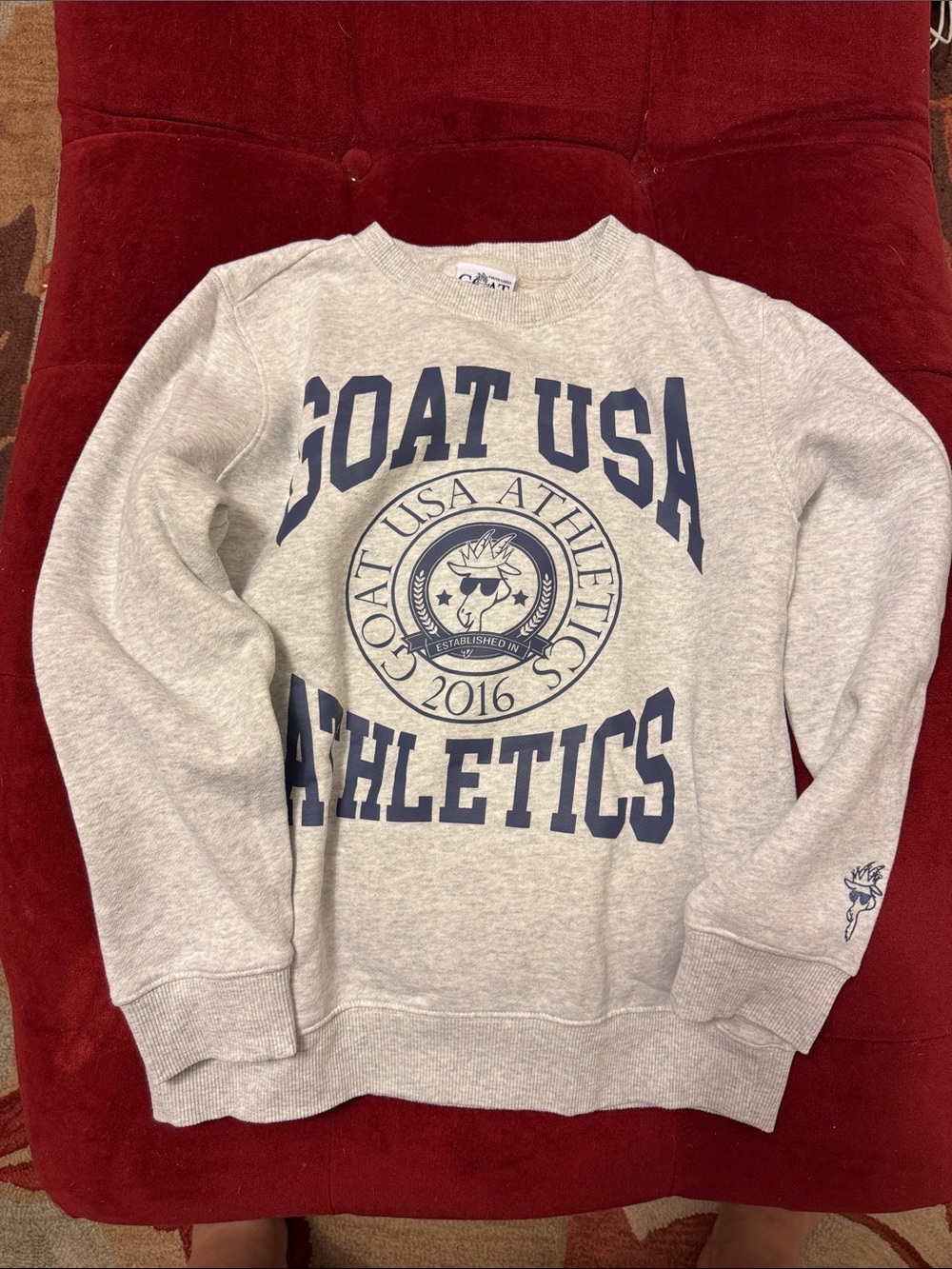 Athletics girls Heather Gray Crewneck Sweatshirt